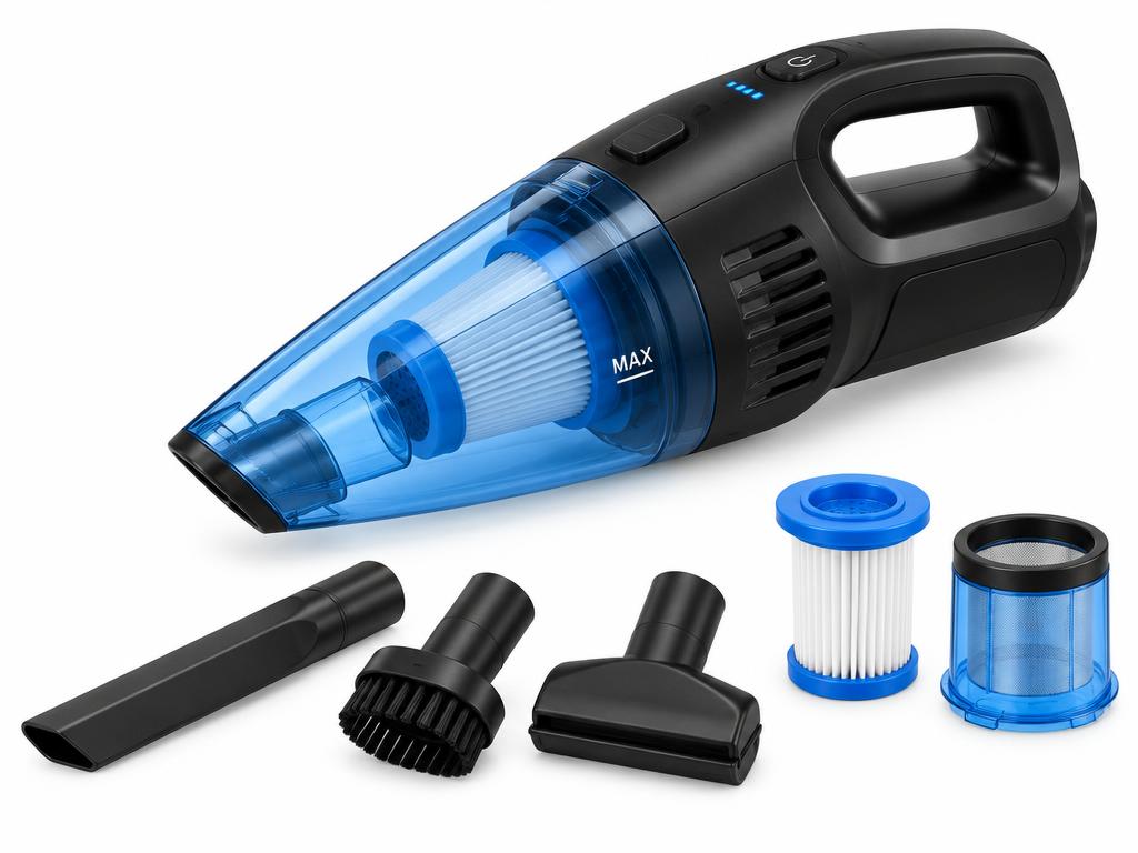 Vacklo vacuum with attachments and washable filter